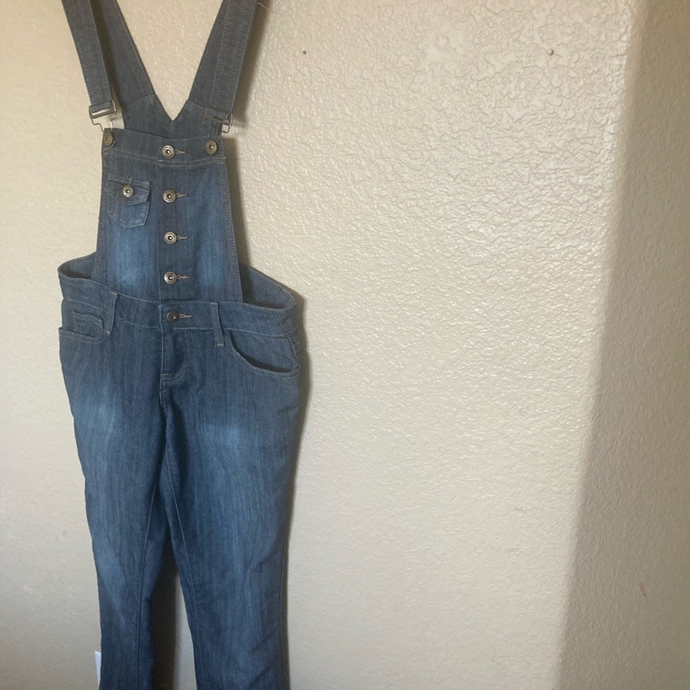 Hollister Blue Denim Overalls